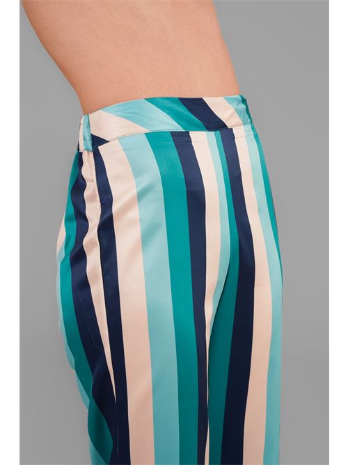 Pantalone in raso Manuela Riva | PT32/0880FANTASIA